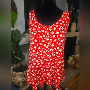 Maeve Red Floral Tank